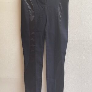Bebe Black Stretch Long Pants, 2P, Silk Outline
